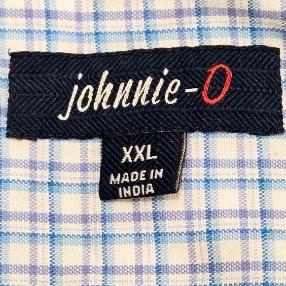Johnnie - O Men’s Plaid Egyptian Cotton button down size XXL - Picture 2 of 8